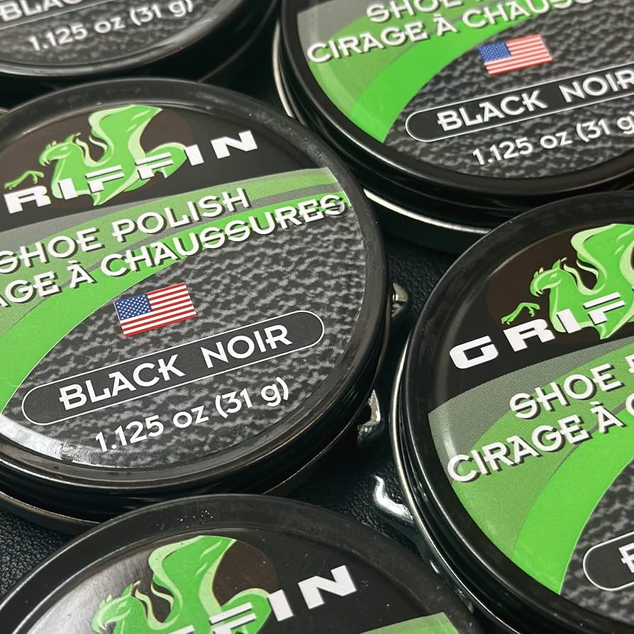 Amazon.com: Griffin Leather Shoe Polish Black 1.125oz Made